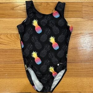 Destira Pineapple Gymnastics Leotard, Child medium